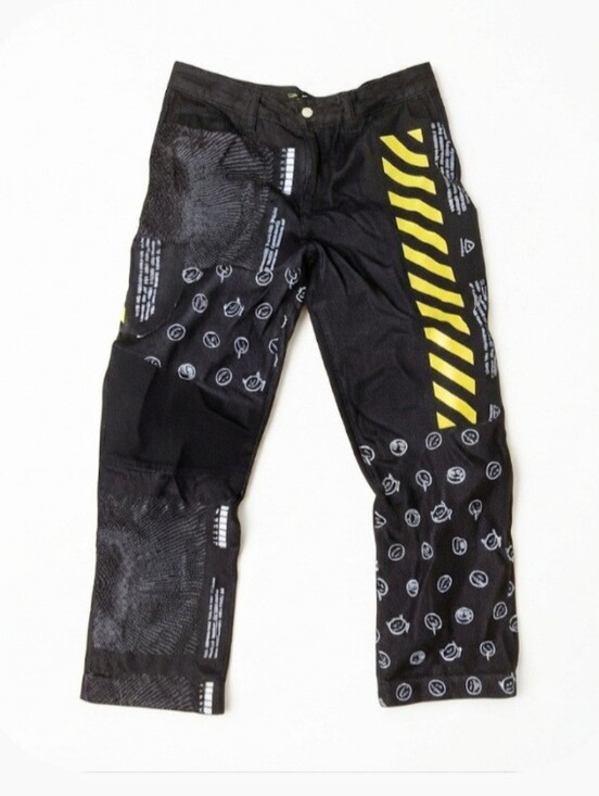 Finesse Other - Finesse Jacko Printed Patchwork Mens/Unisex Black Jeans.Size: XL. Like New!!!